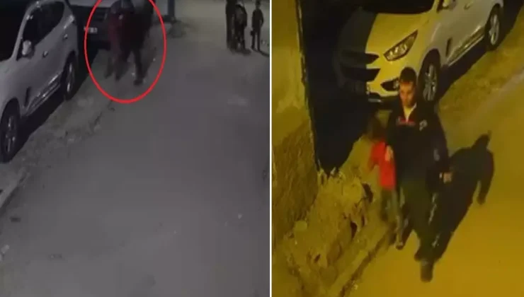 Başını otomobile çarptığı çocuğu yere fırlattı! Dehşet anları kamerada