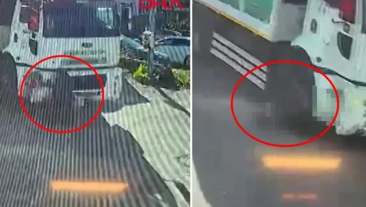 Çöp kamyonunun altında kalan kadın feci şekilde can verdi