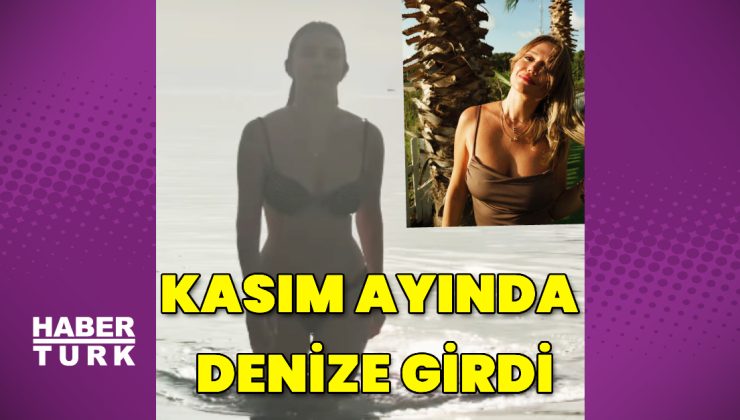 Ecem Karavus, kasım ayında denize girdi