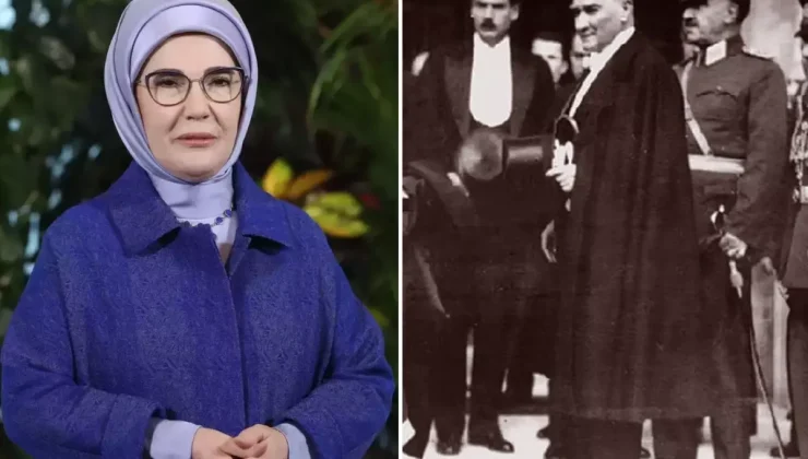 Emine Erdoğan, Mustafa Kemal Atatürk’ü andı; herkes kullandığı kelimenin anlamını aratıyor
