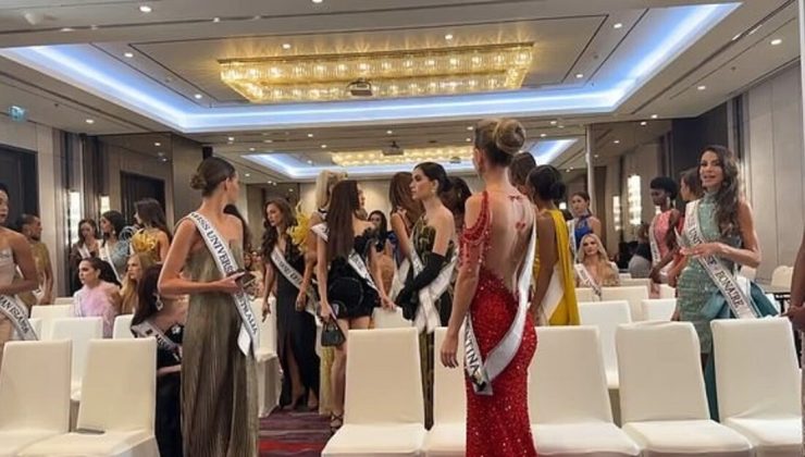 Güzellik yarışmasında skandal anlar: Miss Universe yarışmacıları salonu terk etti