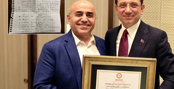 İmamoğlu’nun danışmanı Necati Özkan’ın telefonundan çıkan not ortalığı fena karıştıracak