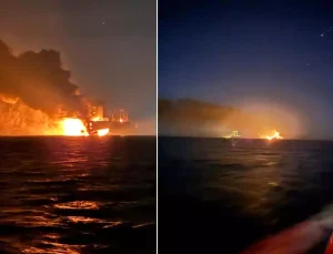 Karadeniz’de iki tanker gemisinde patlama! Bakan Uraloğlu: İlk bilgi dışarıdan müdahale olduğu yönünde