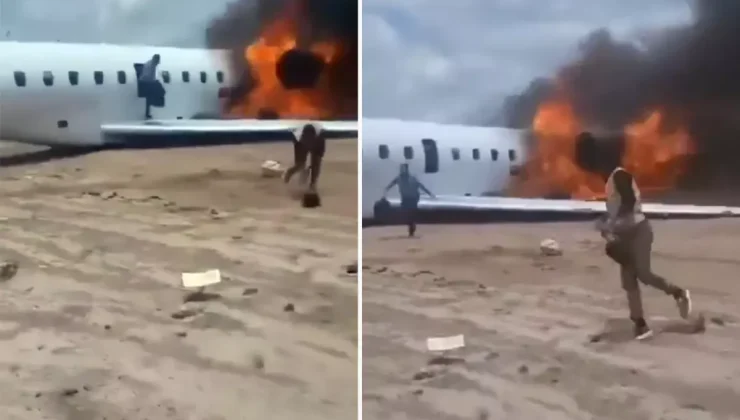 Kongo’da bakan ve heyetini taşıyan uçak pistten çıktı