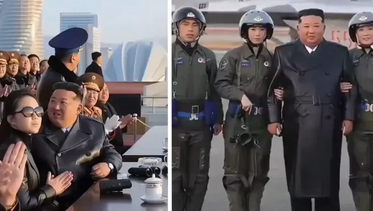 Kuzey Kore lideri Kim Jong Un, hava gücünü sahneye çıkardı