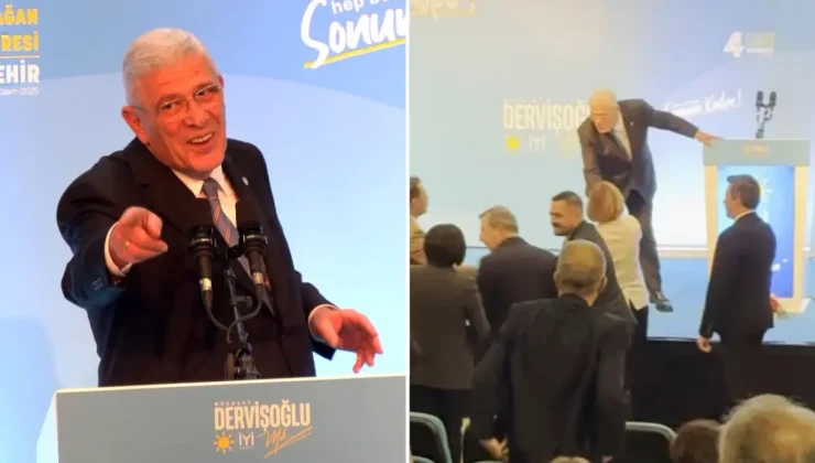Müsavat Dervişoğlu’nun sözleri üzerine Ayşe Ünlüce salonu terk etti