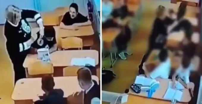 Öğrencisine sandalye ile vuran kadın öğretmenden skandal savunma! Şaka yapıyordum