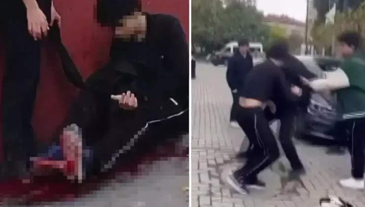 Okul önünde dehşete düşüren anlar: Kanlar içinde yığılıp kaldı