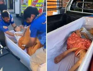 Ölü zannedilen yaşlı kadın krematoryuma gönderilmek üzereyken canlandı