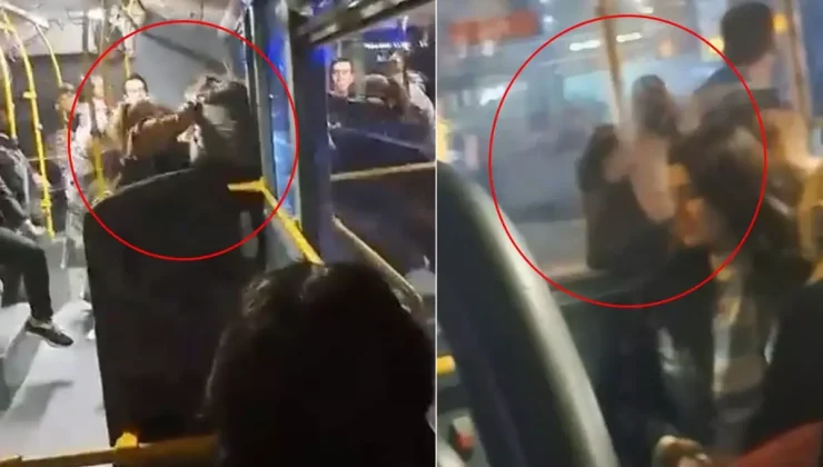 Otobüste yer kavgası! İki kadın yumruklaştı