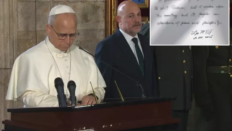 Papa 14. Leo, Anıtkabir’i ziyaret etti! İşte Özel Defter’e yazdığı not