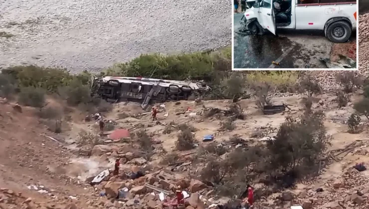 Peru’da yolcu otobüsü uçuruma yuvarlandı: 37 ölü