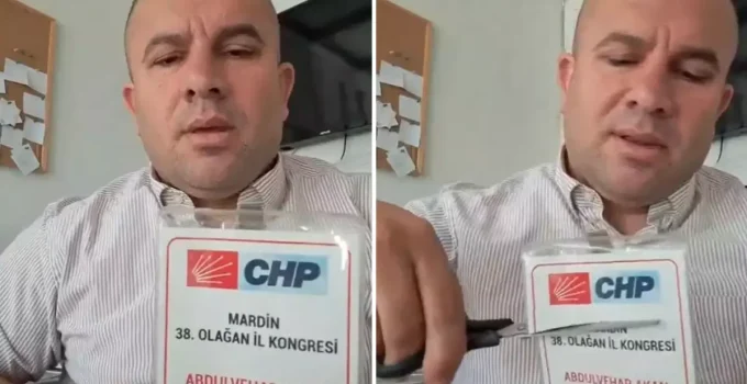"Kürt halkını sevmeyen bizi de sevmesin" diyerek CHP’den istifa etti