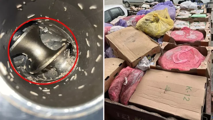 Şarküteriden kurtlanmış kıyma makinesi çıktı