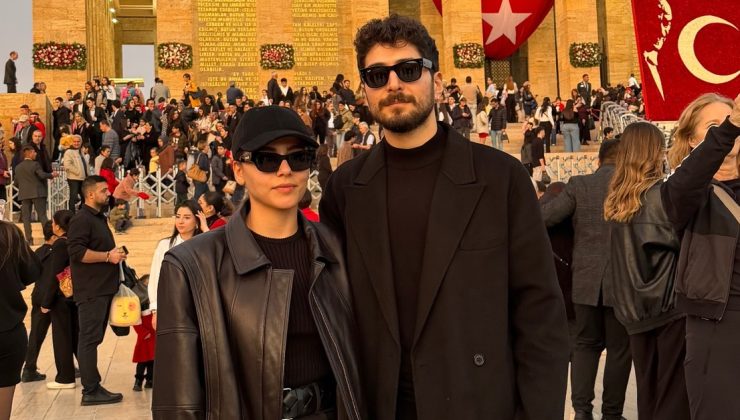 Sıla Türkoğlu ve Ata Ayyıldız Anıtkabir’i ziyaret etti