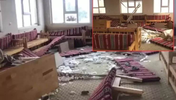 Taziye evine saldırı! Camları kırdılar, masalara zarar verdiler