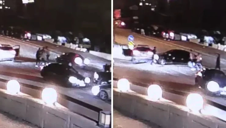 Trafikteki kavgayı ayırmak istedi, pişman oldu! O anlar kameralarda