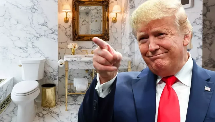 Trump Beyaz Saray’daki Lincoln Banyosu’nu yeniletti! Altın kaplama çöp kovası, musluk…