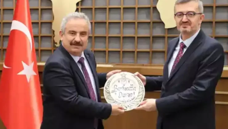 Türkiye Basın Federasyonu, İletişim Başkanı Burhanettin Duran’ı ziyaret etti