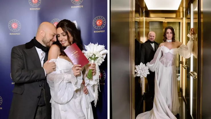 Ünlü oyuncu Selin Genç Budapeşte’de dünya evine girdi