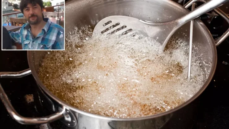 Uyuyan kocasını üzerine kızgın yağ dökerek öldürdü