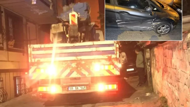 Vinç dehşeti! Mahalleli deprem oluyor sandı