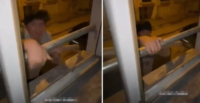 Yurda pencereden çıkmaya çalışan öğrenci, kabusu yaşadı