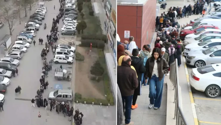 2 üründe indirim haberini alan oraya koştu! 9 saat boyunca kuyrukta beklediler