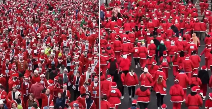 ABD’de yüzlerce Noel Baba aynı anda koştu