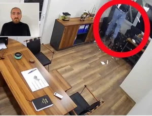 Alçıpanın üzerine basınca zemin çöktü, alt kata düştü