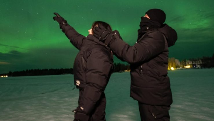 Arda Güler ile Duru Nayman, kuzey ışıklarını seyretti