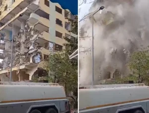 Bağcılar’da 8 katlı bina yıkım sırasında çöktü; ölümün kıyısından döndü