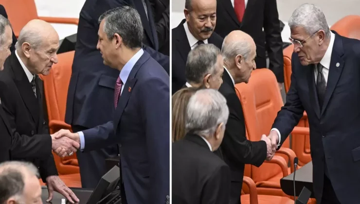 Bahçeli ile muhalefet liderleri arasında Meclis’te dikkat çeken temas