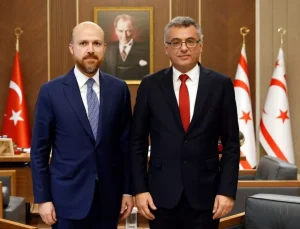 Bilal Erdoğan’dan sürpriz ziyaret! KKTC Cumhurbaşkanı ile görüştü