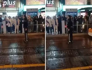 Cadde ortasında milleti toplayıp ‘Terörsüz Türkiye’ sürecini eleştiren polis memuru açığa alındı