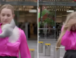 Canlı yayında martı saldırısına uğrayan kadın muhabir kanlar içinde kaldı