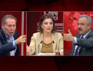 CNN Türk canlı yayınında tansiyon yükseldi: Elini masaya vurma, terbiyesizlik yapma