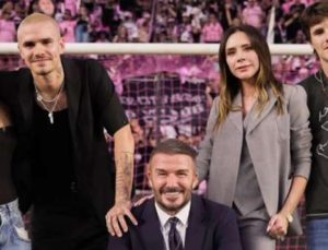 David Beckham şampiyonluğu ailesiyle bir kişi eksik kutladı