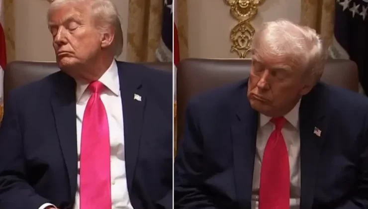 Dünya Trump’ın bu görüntülerini konuşuyor! Kabinede dondu kaldı