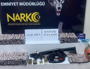 Ev ile iş yerinden 14 bin uyuşturucu hap çıktı, ‘Kullanmak için satın aldım’ dedi