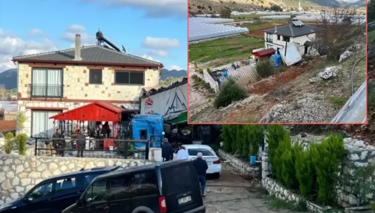 Faciadan dönüldü! Şarampole devrilen tır eve çarptı