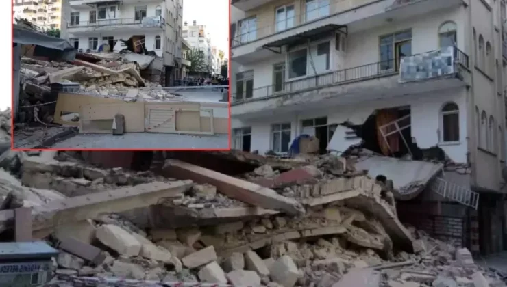 Faciaya ramak kaldı! Yıkılan bina apartmanın üzerine düştü