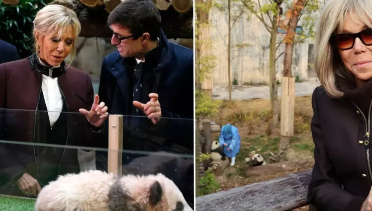 First Lady Macron, eski dostu panda ile Çin’de buluştu