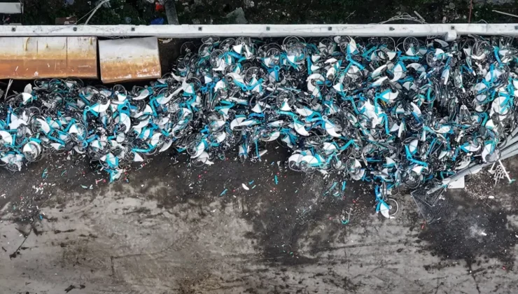 İSBİKE’nin bisikletleri kırılarak hurda haline getirildi