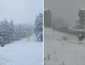 İstanbul’un yanı başında göz gözü görmüyor! Kar kalınlığı 18 santime ulaştı