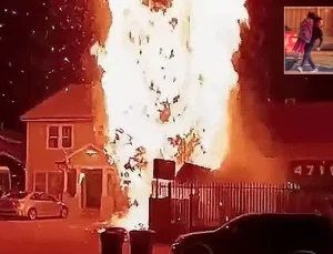 Kahraman sağlık görevlisi, küçük kızı alevlerin içinden aldı