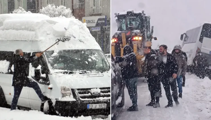 Kara kış resmen bastırdı! Şehir merkezleri beyaza büründü, onlarca köye ulaşım yok
