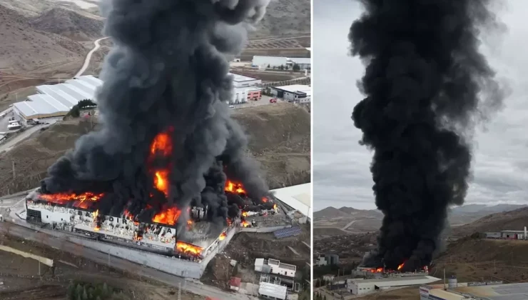 Kimya fabrikasında yangın! Patlama sesleri duyuluyor, dumanlar şehri kapladı