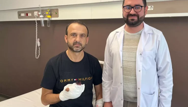 Kopan parmağını buz poşetine koyup yurt dışından Türkiye’ye geldi