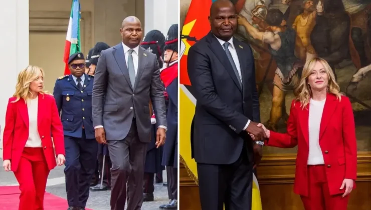 Meloni ve Mozambik Cumhurbaşkanı’nın boy farkı gündem oldu